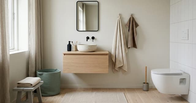 The Calm Scandinavian Bathroom: 10 Pieces That Earn Their Place