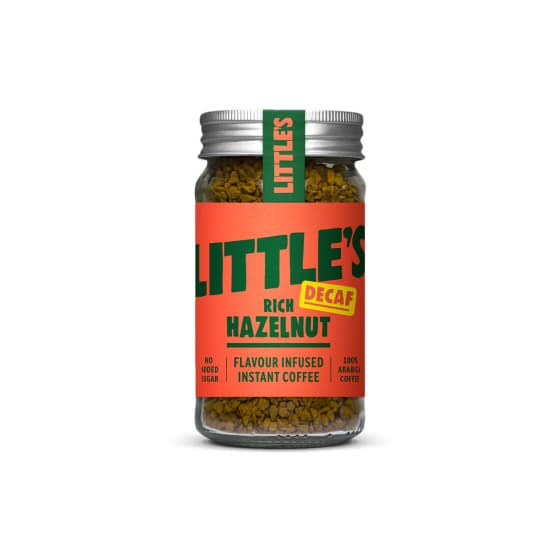 Decaf flavoured instant coffee Little's Decaf Rich Hazelnut, 50 g