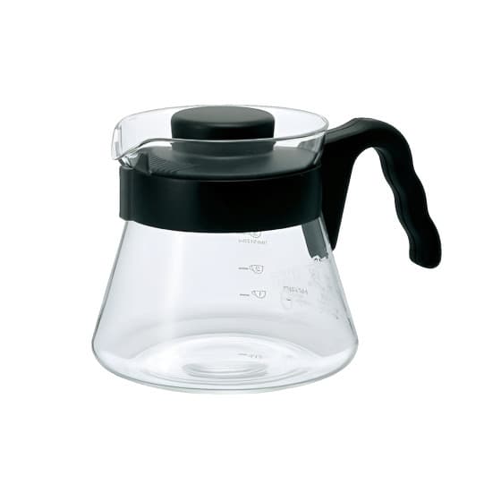 Hario V60 glass coffee server, 700 ml – Black