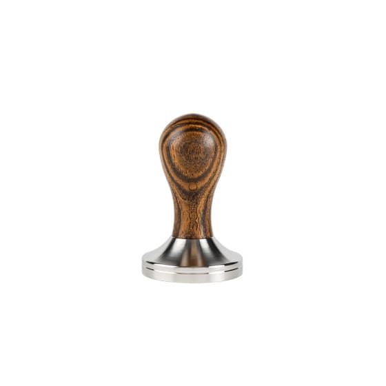 SORSO Barista tamper, stainless steel, with a wooden handle, 58 mm – Brown