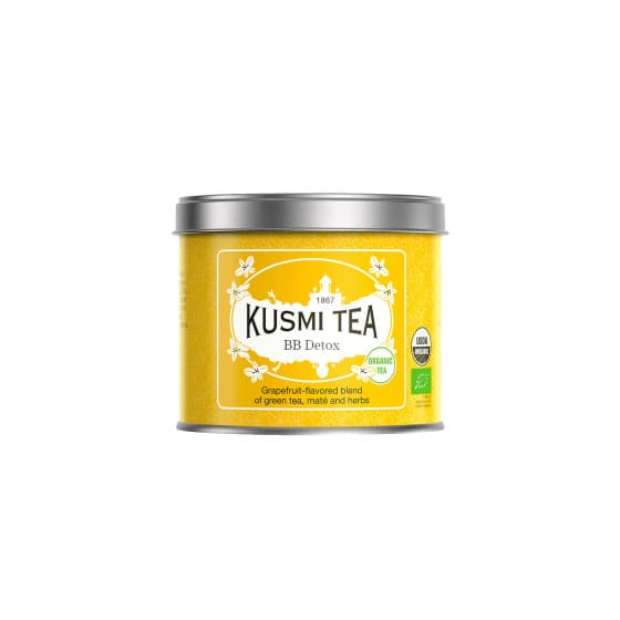 Organic blend of green and mate tea Kusmi Tea BB Detox, 100 g (in a metal tin)