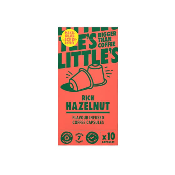Little's Rich Hazelnut Flavoured Coffee Capsules Compatible with Nespresso®, 10 pcs.