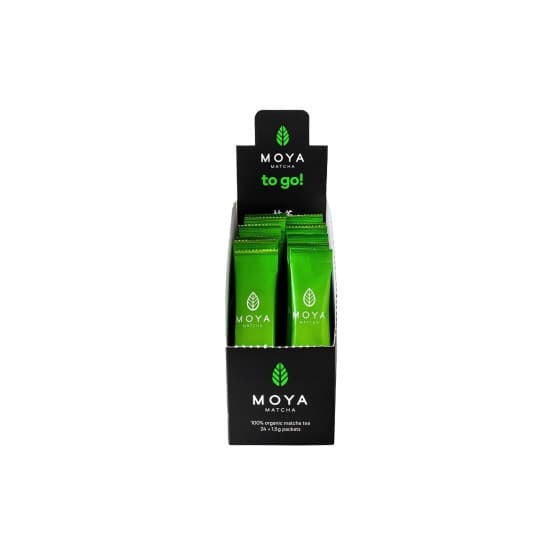 Organic matcha sticks Moya Matcha To Go! Traditional, 24 pcs.