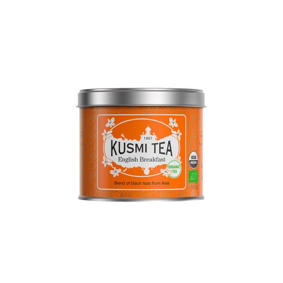 Organic black tea Kusmi Tea English Breakfast, 100 g (in a metal tin)