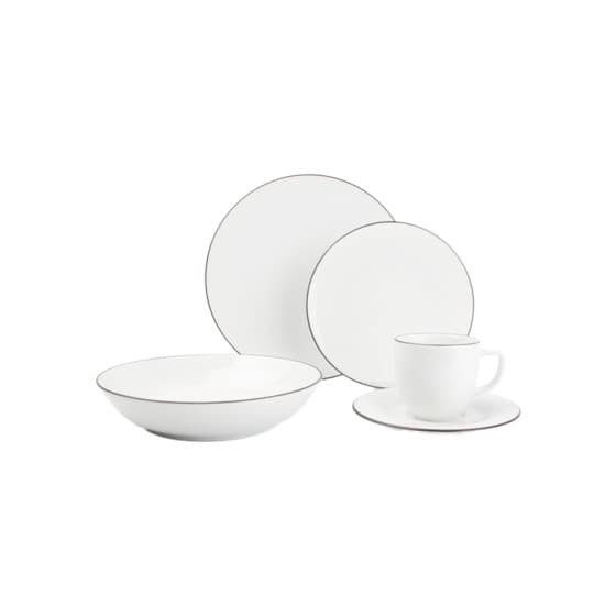 Dinner set Salt&Pepper Puro White, 20 pcs.