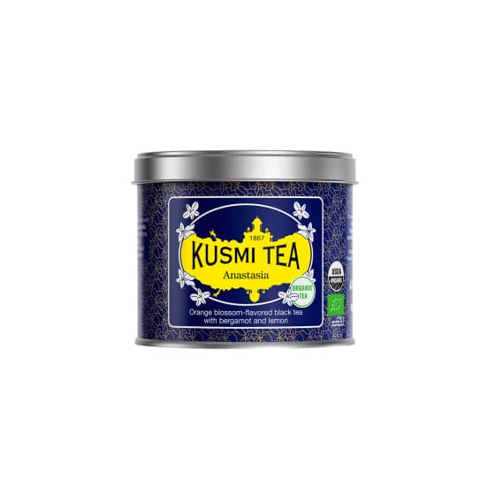 Organic black tea Kusmi Tea Anastasia, 100 g (in a metal tin)
