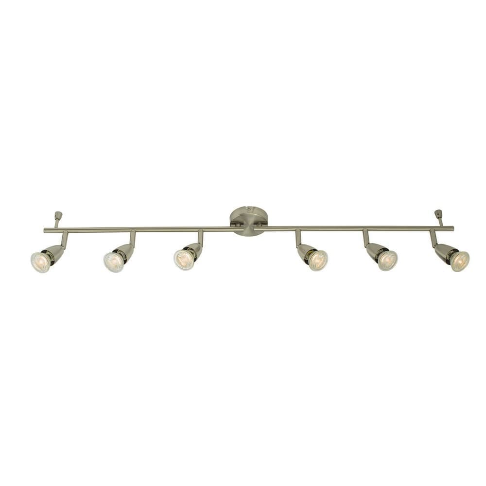 Saxby Amalfi 6 Light satin nickel 35W Spotlight Bar