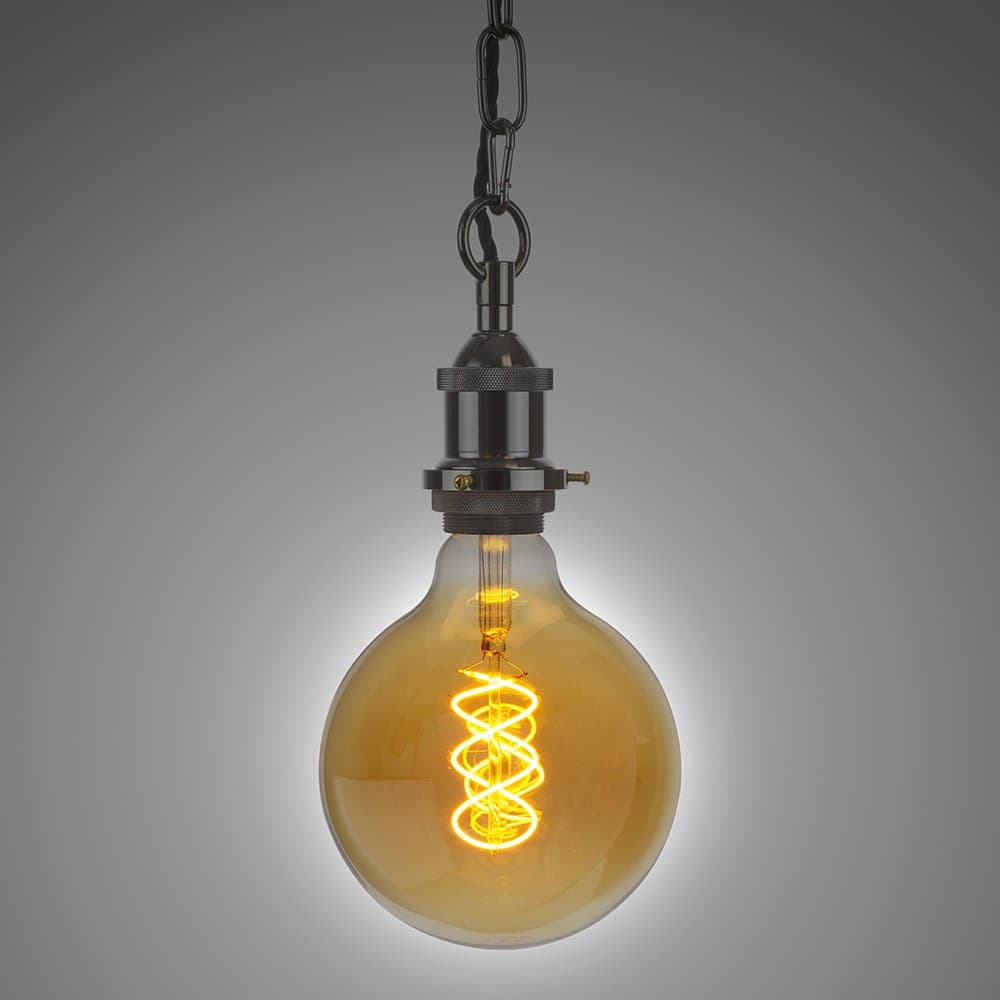 Soho Lighting Black Nickel Decorative Bulb Holder with Chain