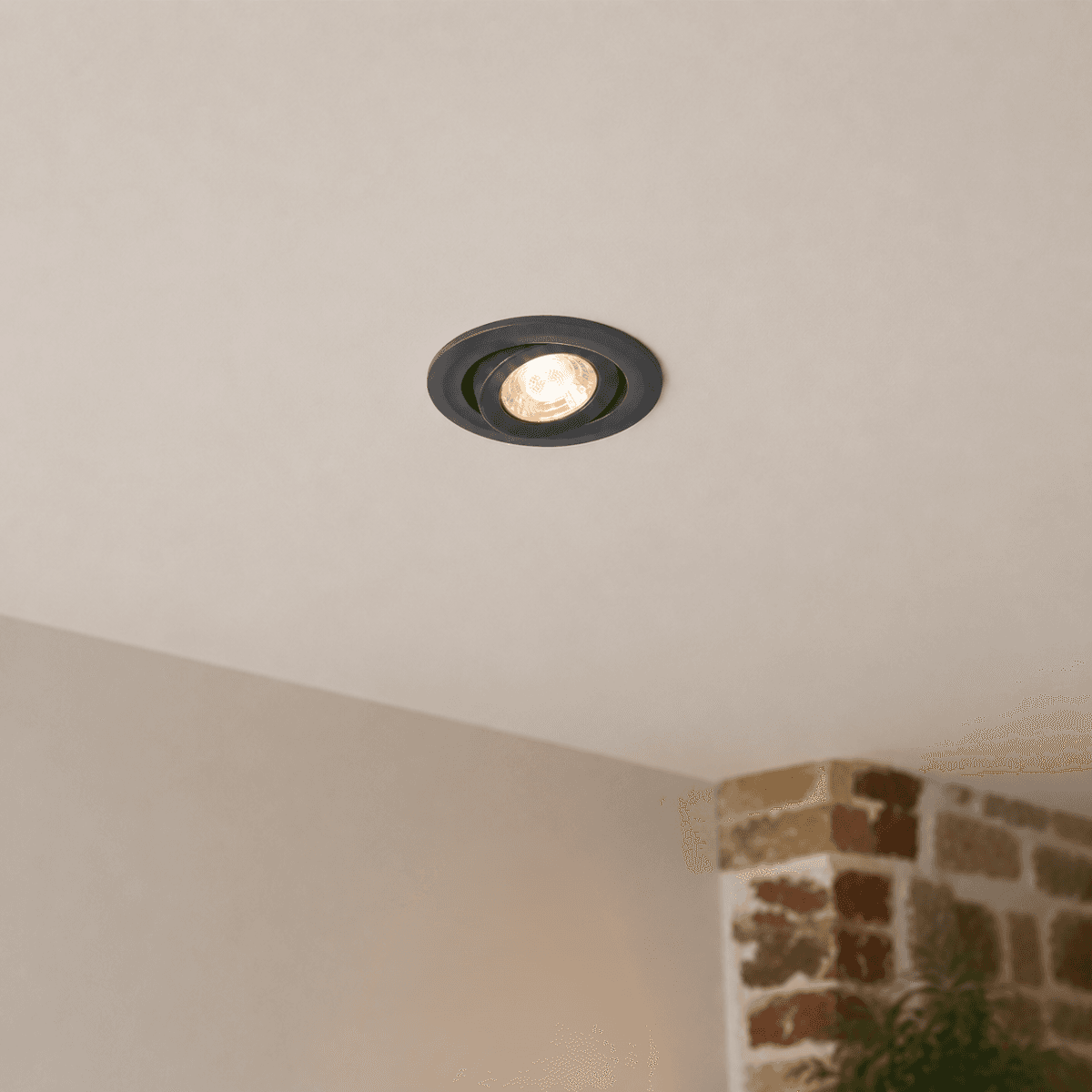 Soho Lighting Graphite Grey 3K Warm White Tiltable LED Downlights - Fire Rated - IP44 - High CRI - Dimmable