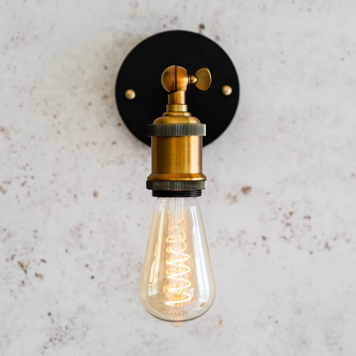 Romilly Vintage Edison Wall Light - Soho Lighting  - Brass