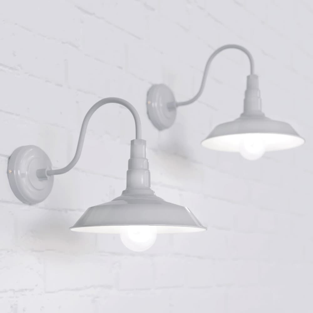 Grey Haze Industrial Wall Light - Argyll - Elesi
