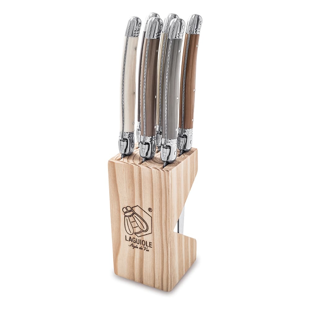 Laguiole Style De Vie Premium Steak Knives 6 Piece Set Treasure