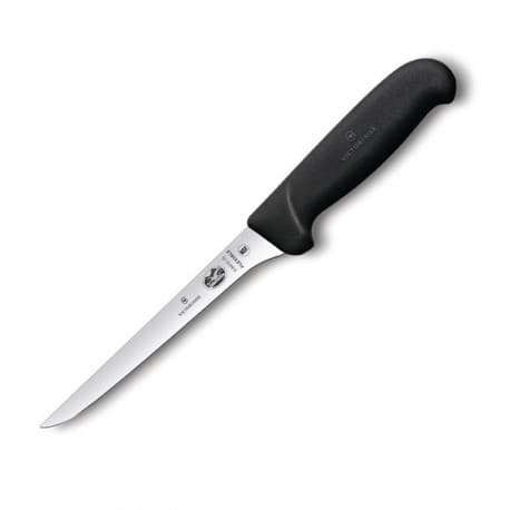Victorinox Fibrox 15cm Boning Knife Curved Edge Narrow Flexible Blade (5641315)