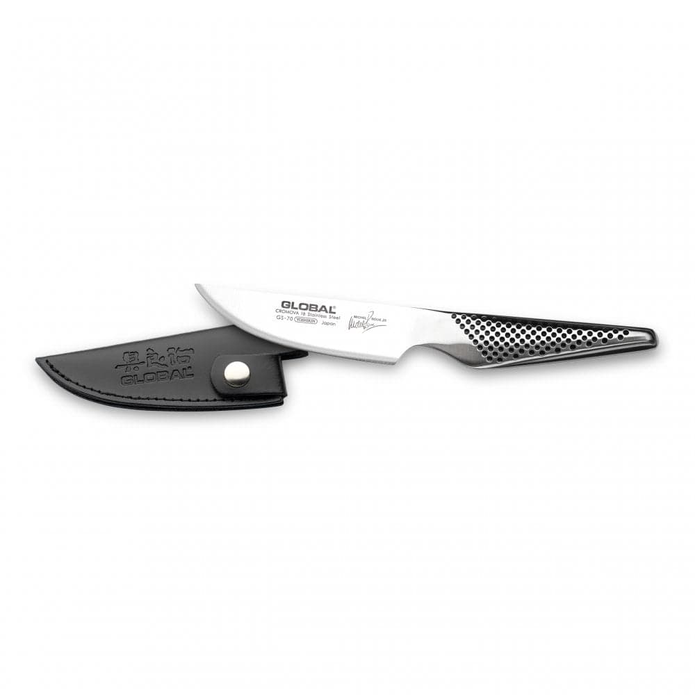 Global GS All Purpose Knife with Leather Sheath (GS-70/SH)