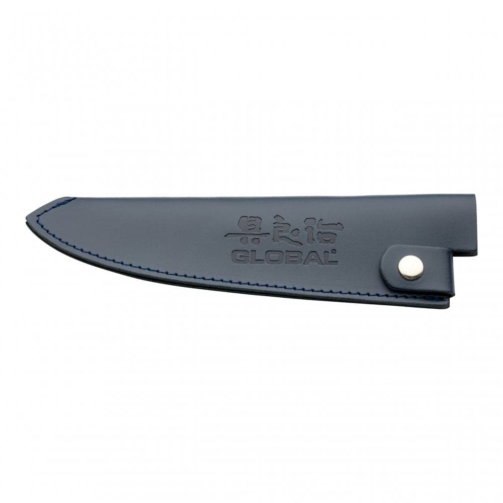 Global Leather Knife Sheath Blue Large