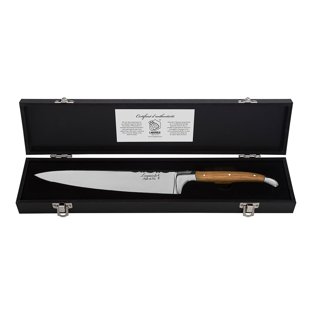 Laguiole Style De Vie Luxury Chef's Knife Olive Wood