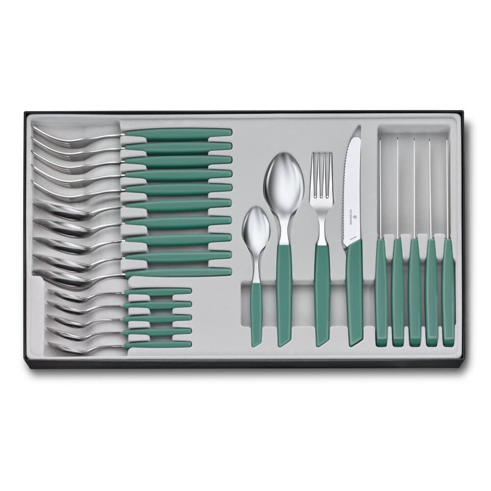 Victorinox Modern 24 Piece Cutlery Set - Sage