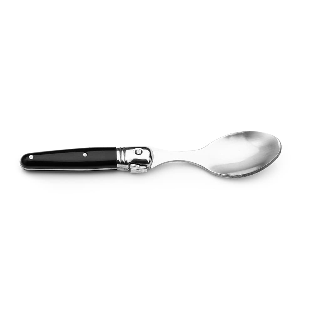 Laguiole Style De Vie Premium Mini Spoons 6 Piece Set Black