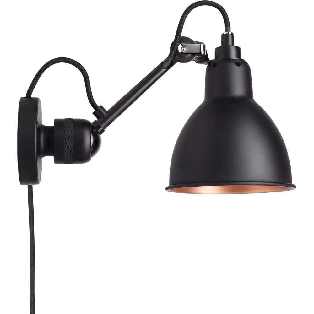 Lampe Gras - 304CA Wall Lamp Black/Black/Copper