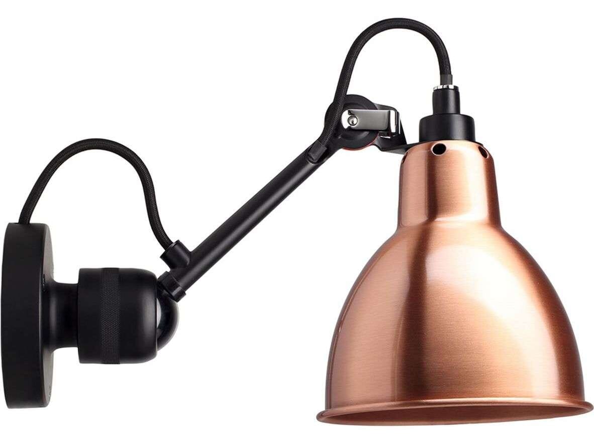 Lampe Gras - 304CA Wall Lamp Black/Copper Lampe Gras