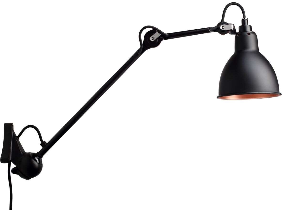 Lampe Gras - 222 Wall Lamp Black/Black/Copper Lampe Gras