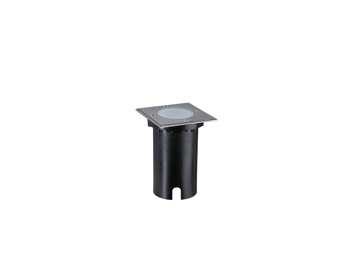 Paulmann - Floor Outdoor Recessed Ground Spot Square IP67 SWR Brushed Iron/Alu