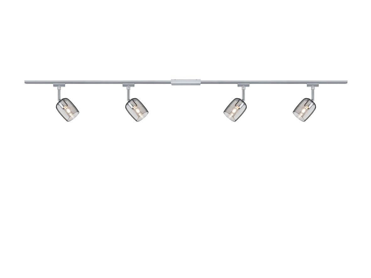 Paulmann - Blossom 4 Ceiling Lamp Urail-set Chrome/Smoke