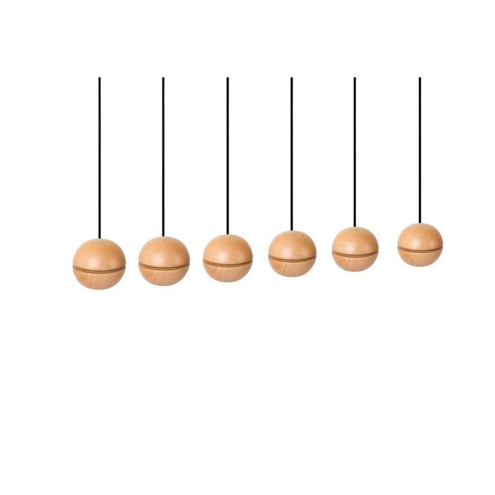 Envostar - Wooden Balls 6 Pendant Wood/Black