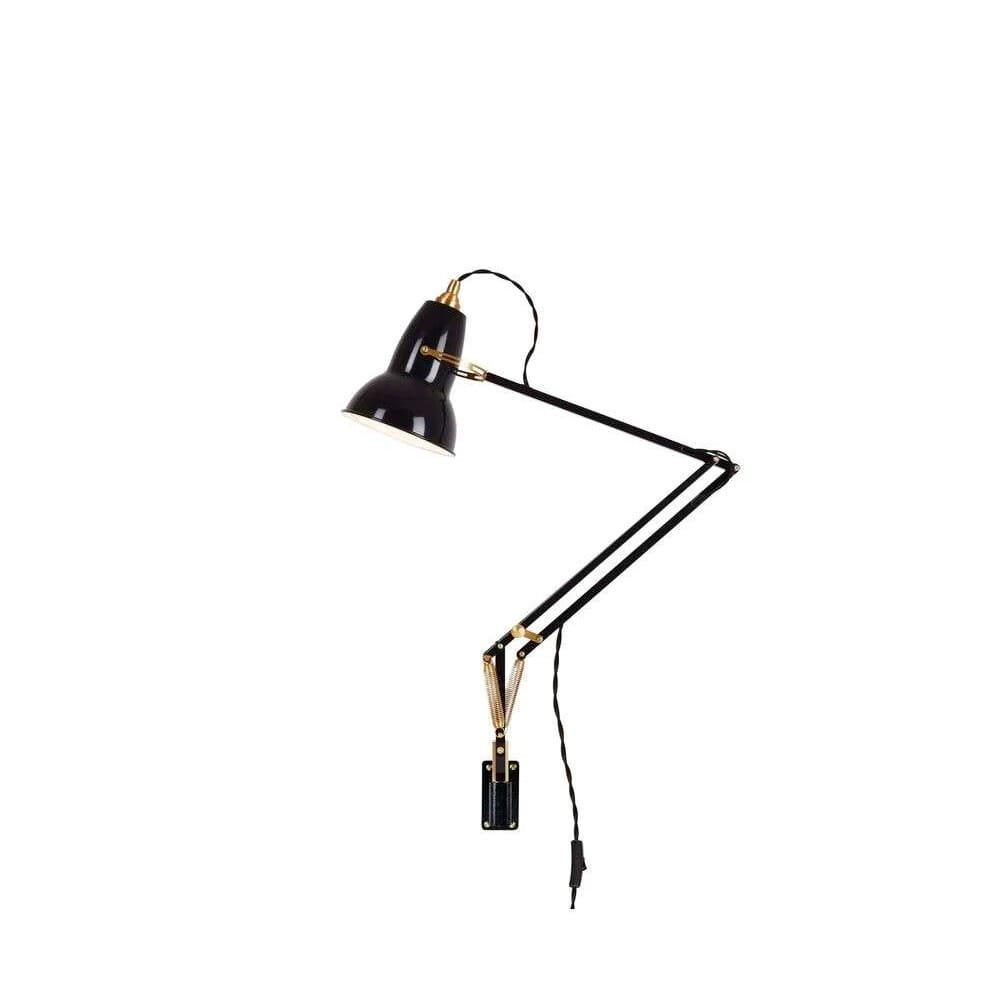 Anglepoise - Original 1227 Brass Wall Lamp including mounting hardware Jet Black