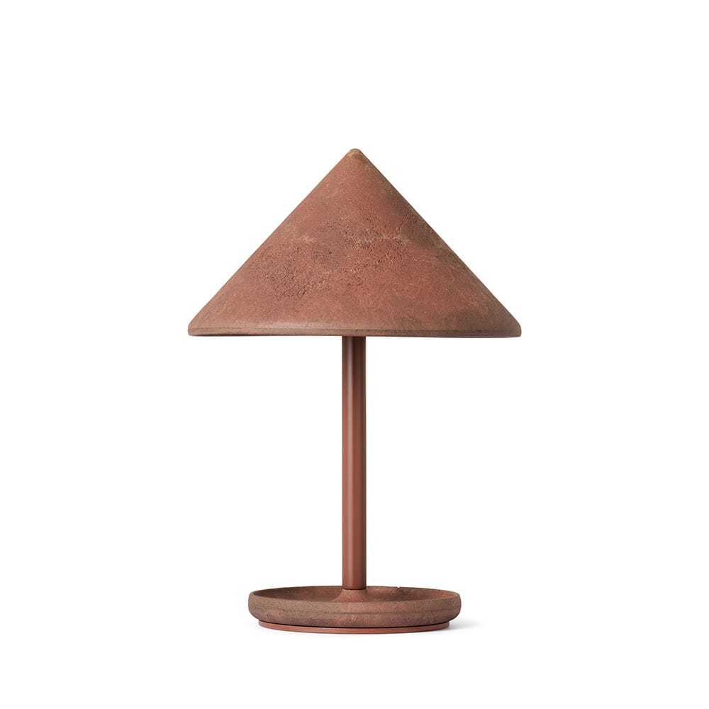 Mater - Terra Portable Table Lamp Coffee Waste Rust Red