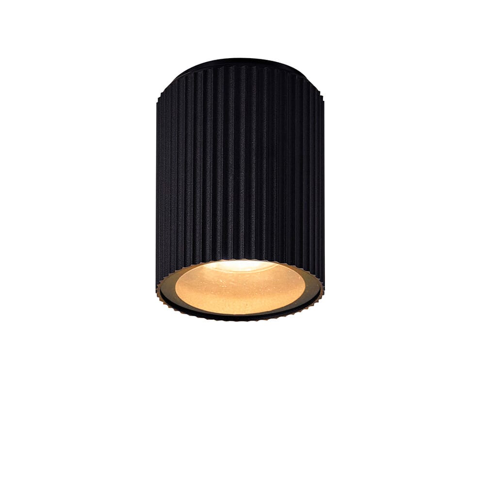 Nordlux - Kyklop Ripple Outdoor Ceiling Lamp Black
