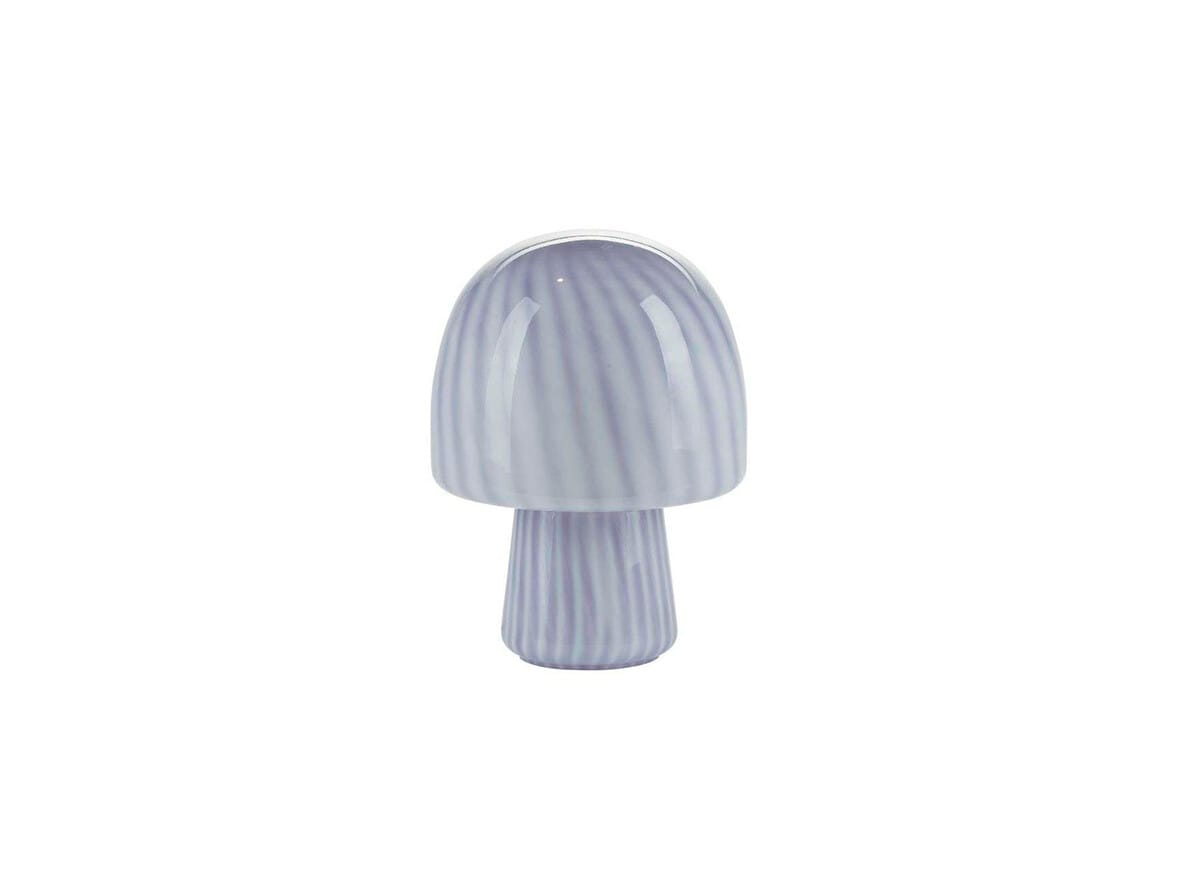 Cozy Living - Funghi Table Lamp w/Stribes Purple