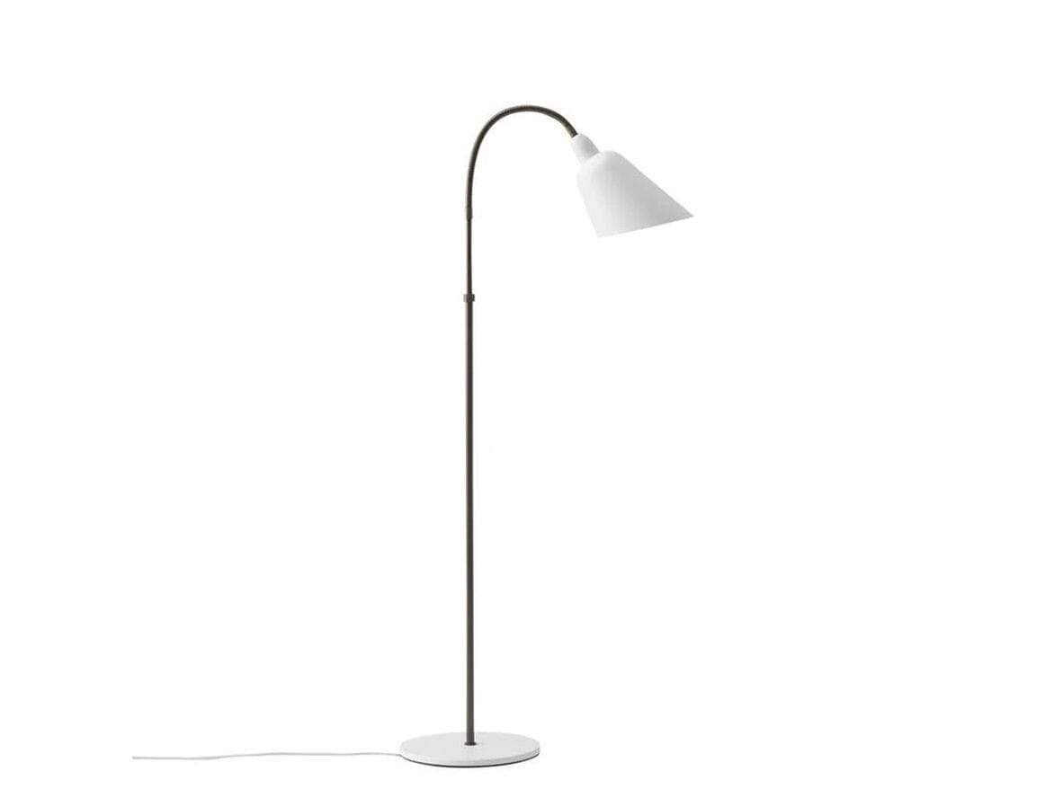 &Tradition - Bellevue AJ7 Floor Lamp Anniversary Edition White/Bronzed Brass