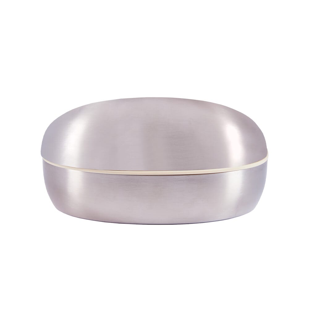 Piet Hein - Superellipse Jewelry Box 10x8 Brushed Steel