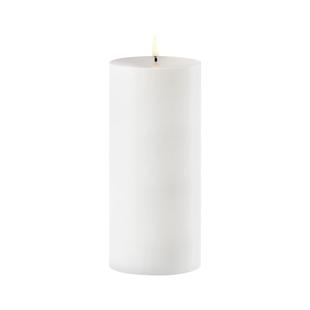 Uyuni Lighting - Pillar Candle Outdoor LED 8,4x20 cm White  Lighting