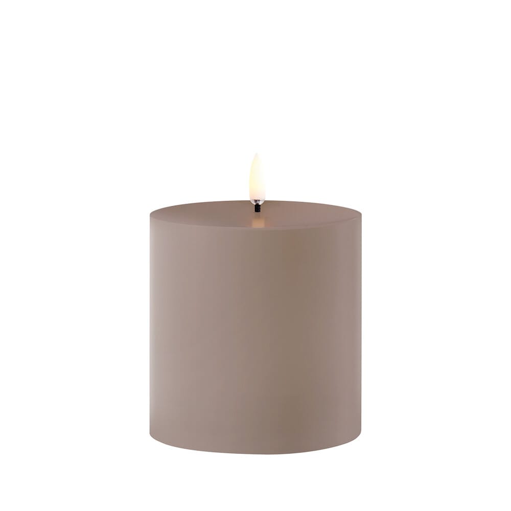 Uyuni Lighting - Pillar Candle Outdoor LED 8,4x10 cm Sandstone  Lighting