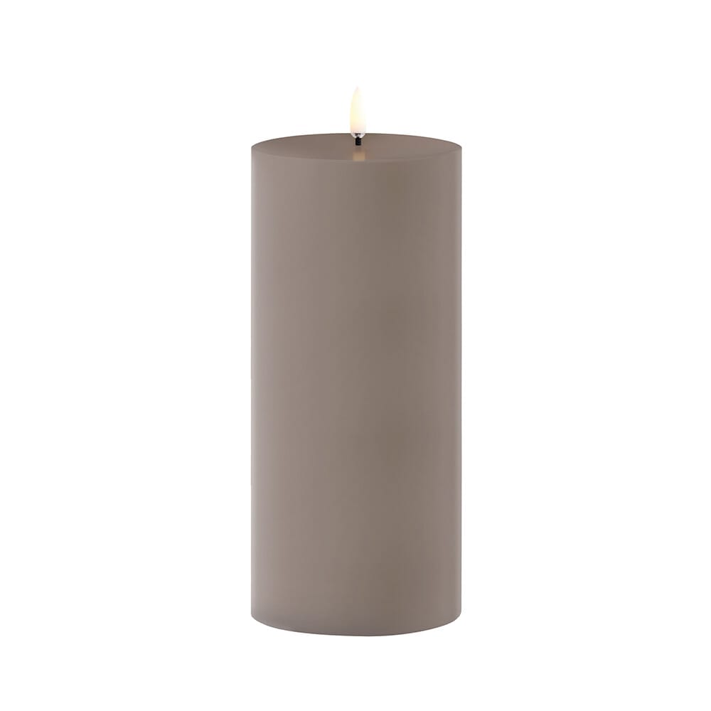 Uyuni Lighting - Pillar Candle Outdoor LED 8,4x20 cm Sandstone  Lighting