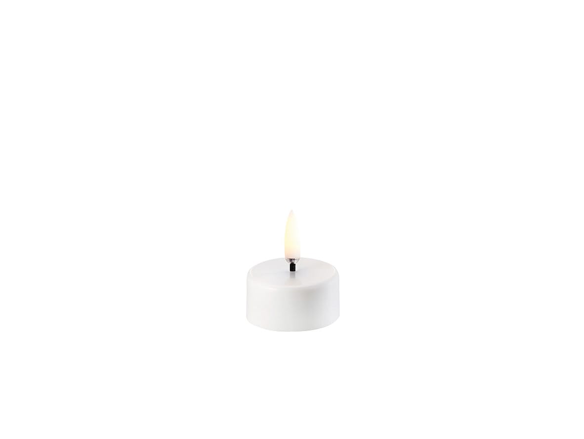 Uyuni Lighting - Tealight LED w/Battery 3,9 x 2,1 cm White Plain  Lighting