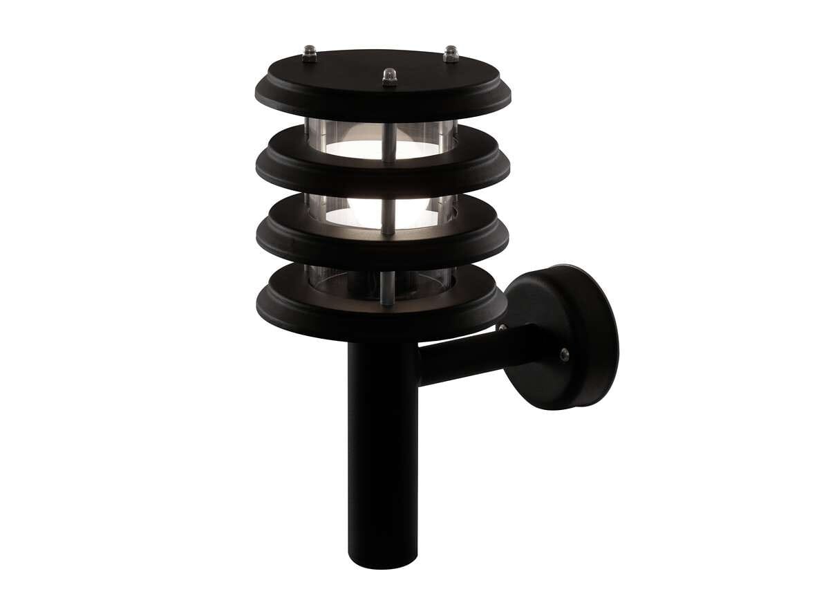 David Superlight - KLAUS Outdoor Wall Lamp Black/Clear Polycarbonate