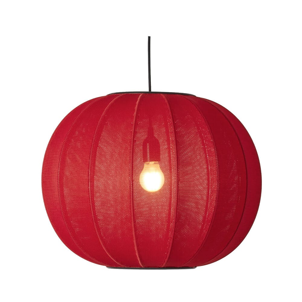 Made By Hand - Knit-Wit 45 Round LED Pendant Maple Red