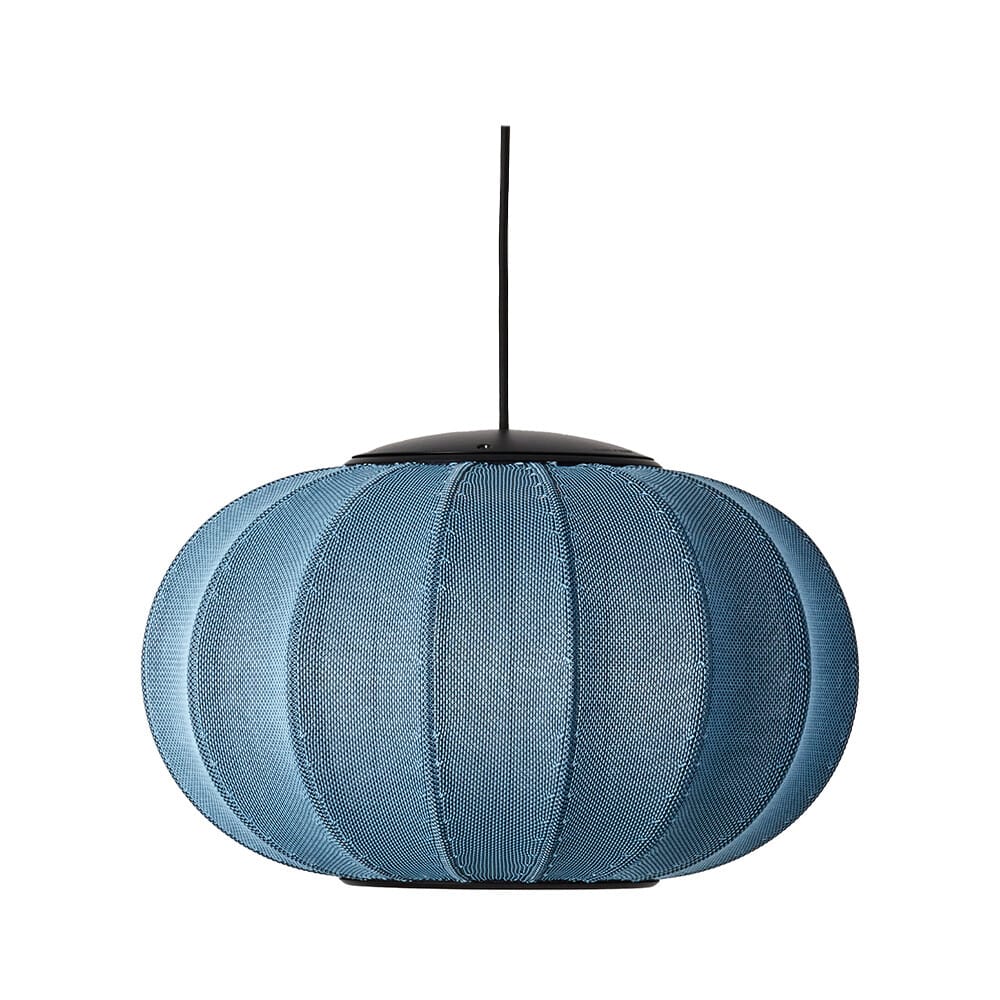 Made By Hand - Knit-Wit 45 Oval LED Pendant Blue Stone