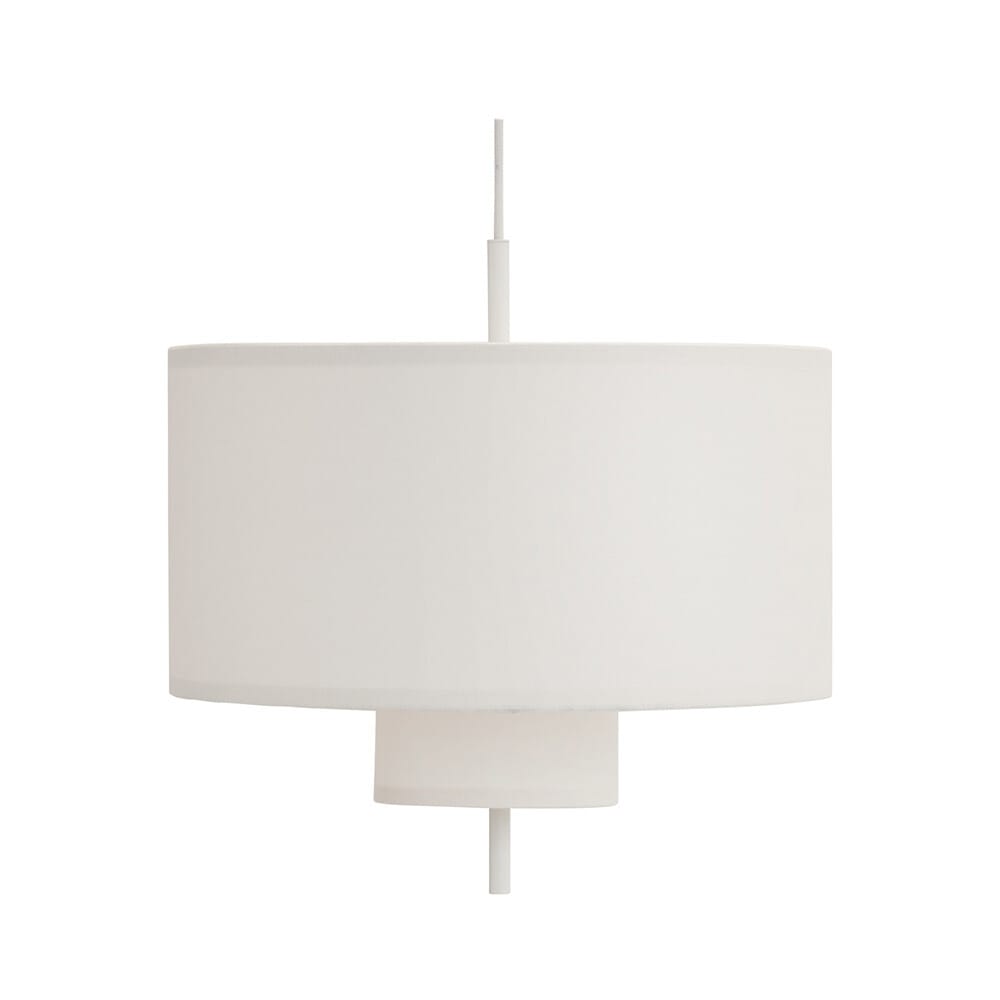 New Works - Margin Pendant Ø50 White Canvas