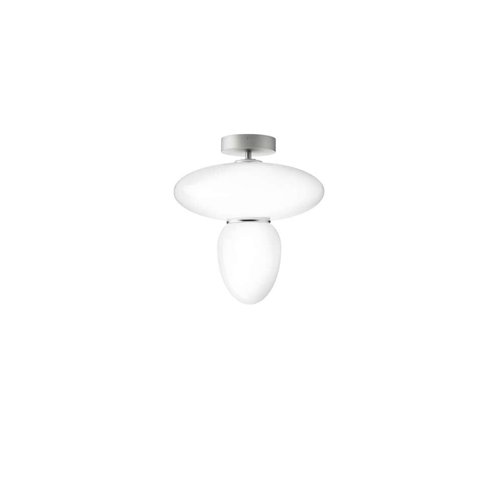 Nuura - Rizzatto 42 Ceiling Lamp Satin Silver/Opal