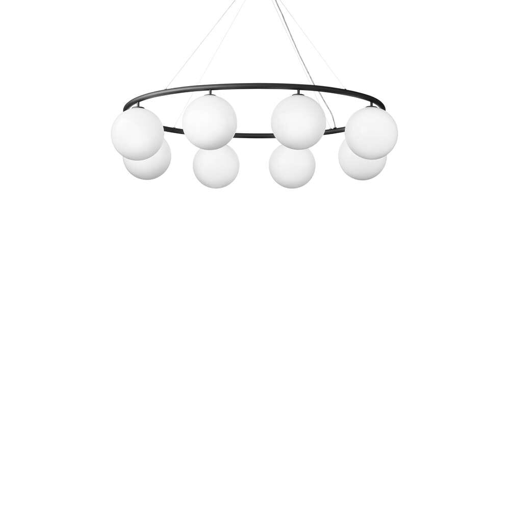 Nuura - Miira 8 Oval Chandelier Rock Grey/Opal