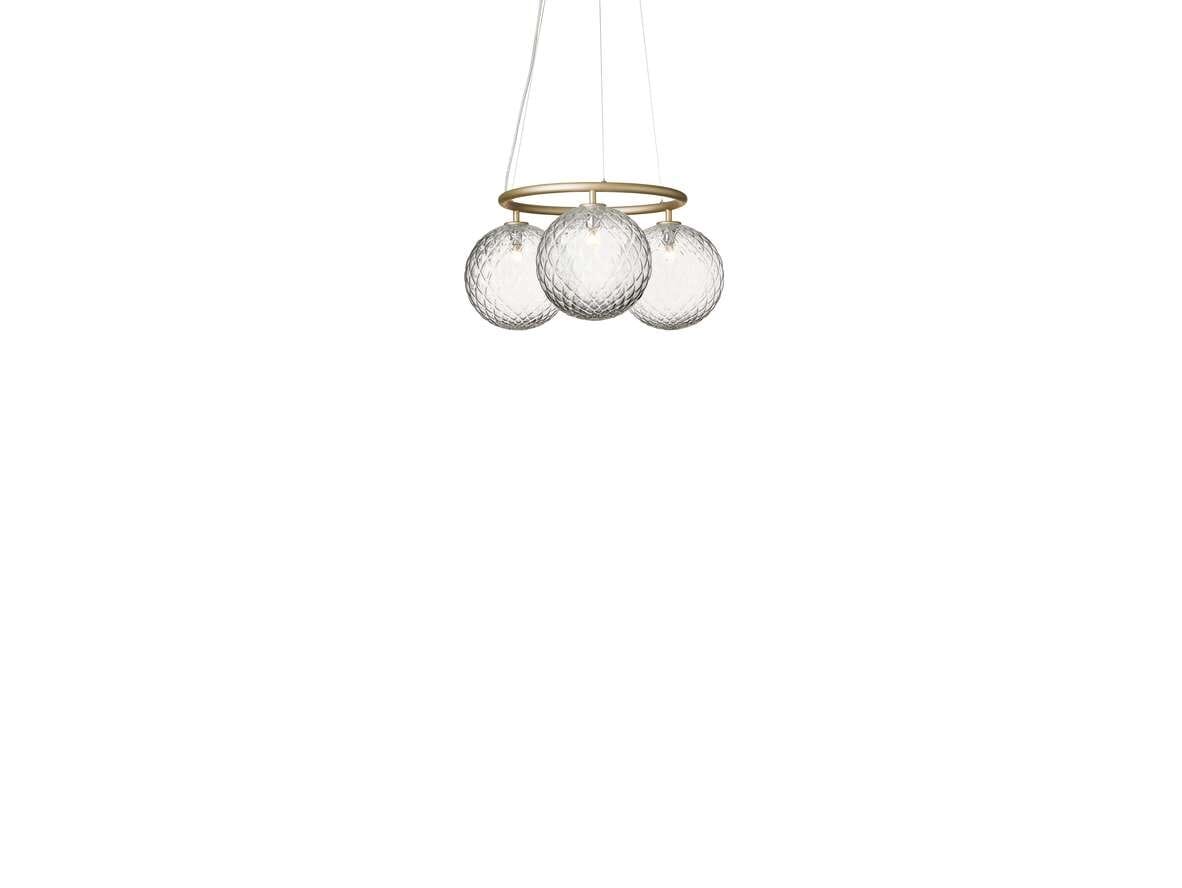 Nuura - Miira 3 Circular Chandelier Brass/Optic Clear