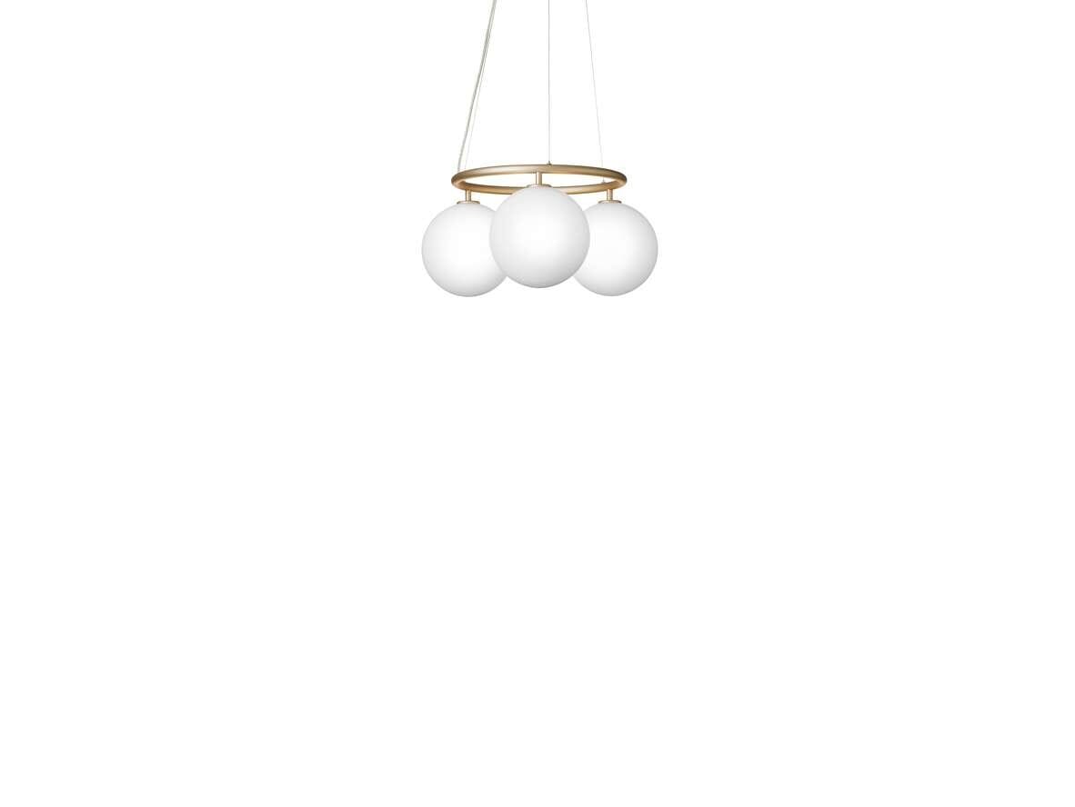 Nuura - Miira 3 Circular Chandelier Brass/Opal