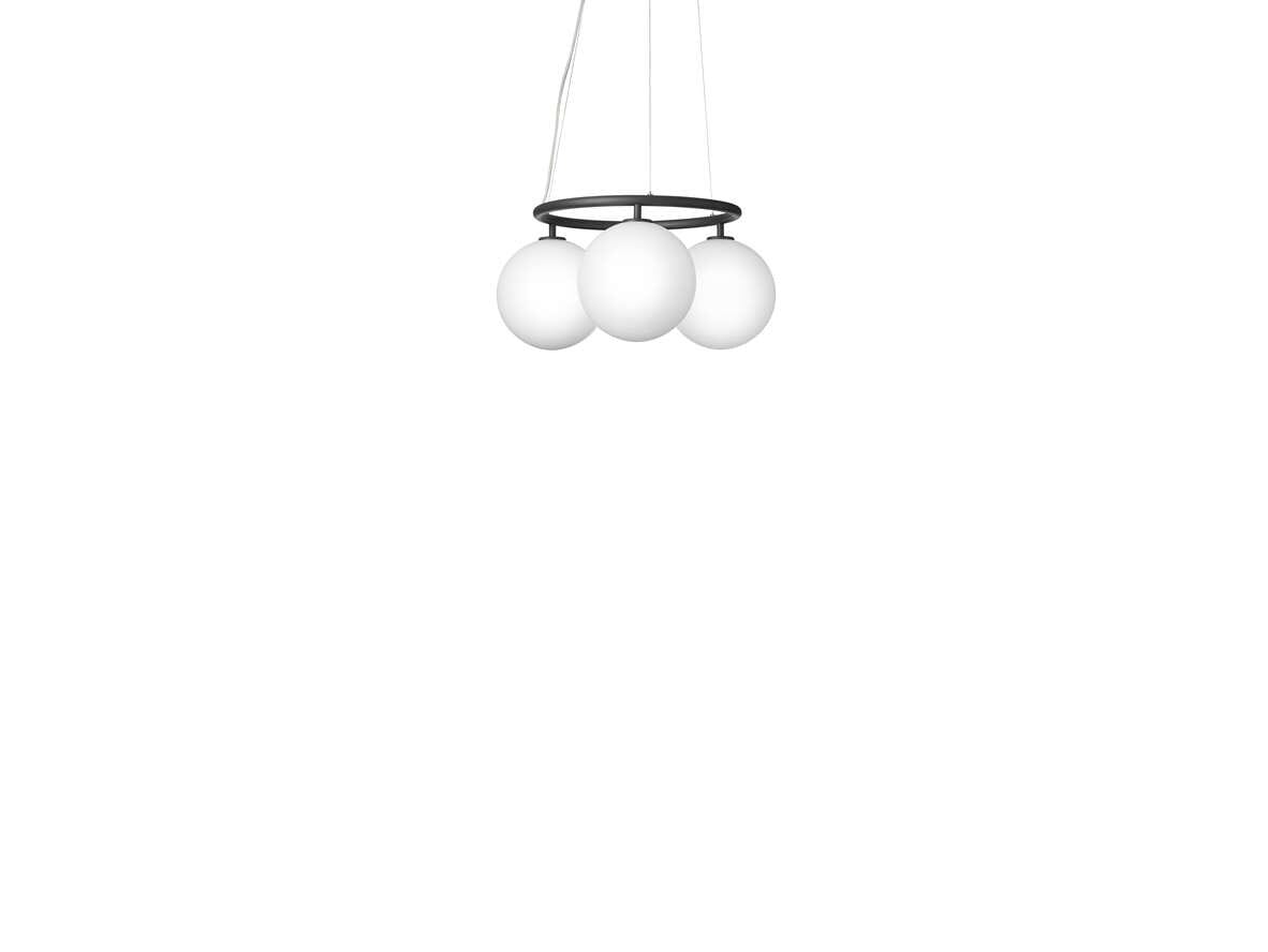 Nuura - Miira 3 Circular Chandelier Rock Grey/Opal