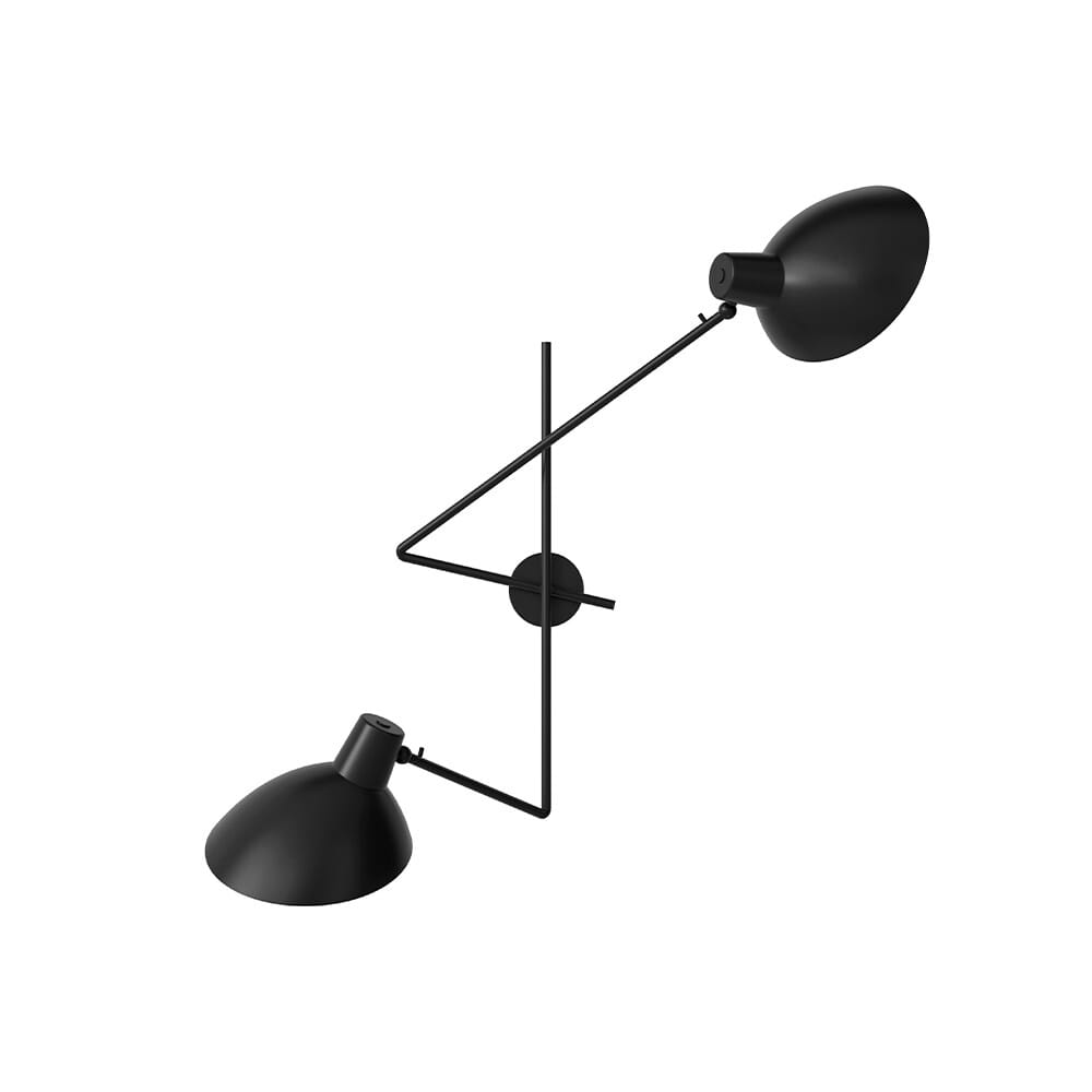 Astep - VV Cinquanta Twin Wall Lamp Black/Black