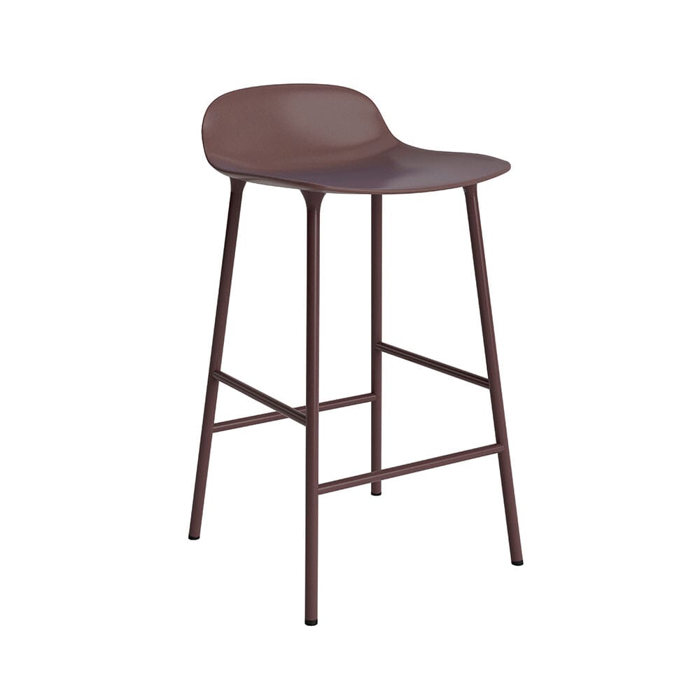 Normann Copenhagen - Shape Bar stool H65 Steel/Brown