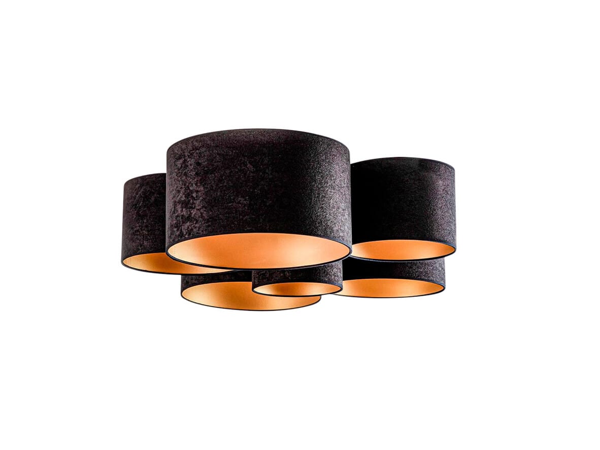 Euluna - Lodge 6 Ceiling Lamp Black/Gold